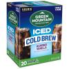 imageGreen Mountain Coffee Roasters Original Black Iced Cold Brew Coffee Single Serve Keurig KCup Pods 20Count BoxAlmond Vanilla Cold Brew