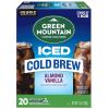 imageGreen Mountain Coffee Roasters Original Black Iced Cold Brew Coffee Single Serve Keurig KCup Pods 20Count BoxAlmond Vanilla Cold Brew