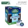 imageGreen Mountain Coffee Roasters Original Black Iced Cold Brew Coffee Single Serve Keurig KCup Pods 20Count BoxCold Brew