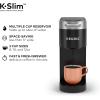 imageKeurig K Slim Single Serve KCup Pod Coffee Maker with 3 Brew Sizes Multistream Technology 46oz Removable Reservoir Scarlet RedBlack