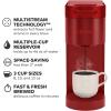imageKeurig K Slim Single Serve KCup Pod Coffee Maker with 3 Brew Sizes Multistream Technology 46oz Removable Reservoir Scarlet RedScarlet Red