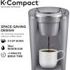 imageKeurig KCompact SingleServe KCup Pod Coffee Maker with 3 Brew Sizes Smart Start Feature 36oz Removable Reservoir BlackGray