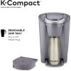 imageKeurig KCompact SingleServe KCup Pod Coffee Maker with 3 Brew Sizes Smart Start Feature 36oz Removable Reservoir BlackGray