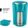 imageKeurig KCompact SingleServe KCup Pod Coffee Maker with 3 Brew Sizes Smart Start Feature 36oz Removable Reservoir BlackTurquoise