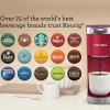 imageKeurig KMini Plus Single Serve KCup Pod Coffee Maker with 6 to 12oz Brew Size Stores up to 9 KCup Pods Travel Mug Friendly Evening TealCardinal Red