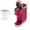 imageKeurig KMini Plus Single Serve KCup Pod Coffee Maker with 6 to 12oz Brew Size Stores up to 9 KCup Pods Travel Mug Friendly Evening TealCardinal Red