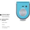 imageKeurig KMini Plus Single Serve KCup Pod Coffee Maker with 6 to 12oz Brew Size Stores up to 9 KCup Pods Travel Mug Friendly Evening TealCool Aqua