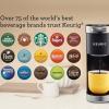 imageKeurig KMini Plus Single Serve KCup Pod Coffee Maker with 6 to 12oz Brew Size Stores up to 9 KCup Pods Travel Mug Friendly Evening TealMatte Black