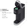 imageKeurig KMini Plus Single Serve KCup Pod Coffee Maker with 6 to 12oz Brew Size Stores up to 9 KCup Pods Travel Mug Friendly Evening TealMatte Black