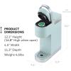 imageKeurig KMini Plus Single Serve KCup Pod Coffee Maker with 6 to 12oz Brew Size Stores up to 9 KCup Pods Travel Mug Friendly Evening TealMisty Green