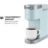 imageKeurig KMini Plus Single Serve KCup Pod Coffee Maker with 6 to 12oz Brew Size Stores up to 9 KCup Pods Travel Mug Friendly Evening TealMisty Green