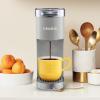imageKeurig KMini Plus Single Serve KCup Pod Coffee Maker with 6 to 12oz Brew Size Stores up to 9 KCup Pods Travel Mug Friendly Evening TealStudio Gray