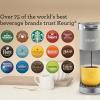 imageKeurig KMini Plus Single Serve KCup Pod Coffee Maker with 6 to 12oz Brew Size Stores up to 9 KCup Pods Travel Mug Friendly Evening TealStudio Gray