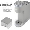 imageKeurig KMini Plus Single Serve KCup Pod Coffee Maker with 6 to 12oz Brew Size Stores up to 9 KCup Pods Travel Mug Friendly Evening TealStudio Gray