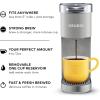 imageKeurig KMini Plus Single Serve KCup Pod Coffee Maker with 6 to 12oz Brew Size Stores up to 9 KCup Pods Travel Mug Friendly Evening TealStudio Gray