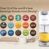 imageKeurig KMini Plus Single Serve KCup Pod Coffee Maker with 6 to 12oz Brew Size Stores up to 9 KCup Pods Travel Mug Friendly Evening TealWhite
