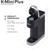imageKeurig KMini Plus Single Serve KCup Pod Coffee Maker with 6 to 12oz Brew Size Stores up to 9 KCup Pods Travel Mug Friendly Evening TealWhite