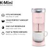 imageKeurig KMini Single Serve KCup Pod Coffee Maker 6 to 12oz Brew size with Cord Storage Perfect for Small Spaces BlackDusty Rose