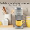 imageKeurig KMini Single Serve KCup Pod Coffee Maker 6 to 12oz Brew size with Cord Storage Perfect for Small Spaces BlackStudio Gray
