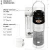 imageKeurig KSupreme Single Serve KCup Pod Coffee Maker MultiStream Technology 4 Brew Sizes 66oz DualPosition Removable Reservoir GrayWhite