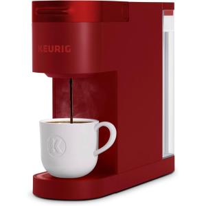 imageKeurig K Slim Single Serve KCup Pod Coffee Maker with 3 Brew Sizes Multistream Technology 46oz Removable Reservoir Scarlet RedScarlet Red