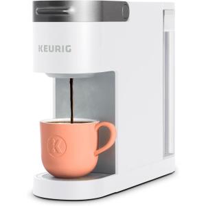 imageKeurig K Slim Single Serve KCup Pod Coffee Maker with 3 Brew Sizes Multistream Technology 46oz Removable Reservoir Scarlet RedWhite