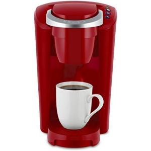 imageKeurig KCompact SingleServe KCup Pod Coffee Maker with 3 Brew Sizes Smart Start Feature 36oz Removable Reservoir BlackRed