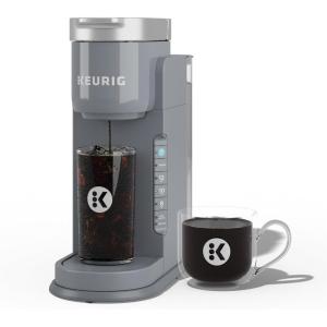 imageKeurig KIced Coffee Maker Single Serve KCup Pod Iced Coffee Maker With Hot and Cold Coffee Capabilities Brews Any KCup Pod GrayGray