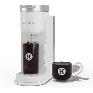 imageKeurig KIced Coffee Maker Single Serve KCup Pod Iced Coffee Maker With Hot and Cold Coffee Capabilities Brews Any KCup Pod GrayWhite