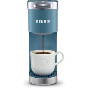 imageKeurig KMini Plus Single Serve KCup Pod Coffee Maker with 6 to 12oz Brew Size Stores up to 9 KCup Pods Travel Mug Friendly Evening TealEvening Teal