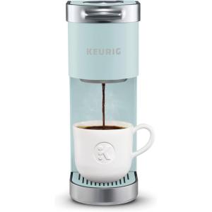 imageKeurig KMini Plus Single Serve KCup Pod Coffee Maker with 6 to 12oz Brew Size Stores up to 9 KCup Pods Travel Mug Friendly Evening TealMisty Green