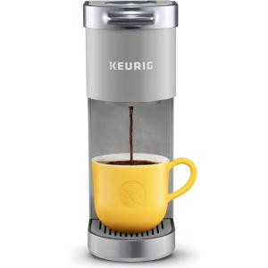 imageKeurig KMini Plus Single Serve KCup Pod Coffee Maker with 6 to 12oz Brew Size Stores up to 9 KCup Pods Travel Mug Friendly Evening TealStudio Gray