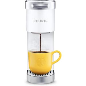 imageKeurig KMini Plus Single Serve KCup Pod Coffee Maker with 6 to 12oz Brew Size Stores up to 9 KCup Pods Travel Mug Friendly Evening TealWhite
