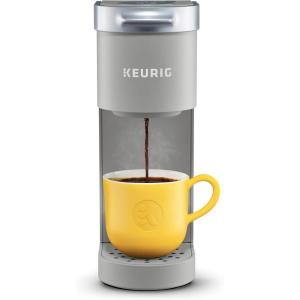 imageKeurig KMini Single Serve KCup Pod Coffee Maker 6 to 12oz Brew size with Cord Storage Perfect for Small Spaces BlackStudio Gray