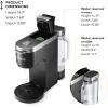 imageKeurig KDuo Plus Single Serve ampamp Carafe Coffee Maker MultiPosition 60oz Removable Reservoir Programmable Auto Brew Carafe Black