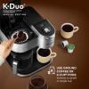 imageKeurig KDuo Special Edition Single Serve KCup Pod ampamp Carafe Coffee Maker Multiple Brew Sizes Sleek Silver Colored Finish 60oz Removable Reservoir Silver