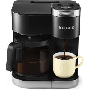 imageKeurig KDuo Single Serve KCup Pod ampamp Carafe Coffee Maker with Multiple Brew Sizes 60oz Removable Reservoir Programmable Auto Brew Carafe Gen 1 Black