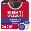 imageEight OClock Coffee Hazelnut Keurig SingleServe KCup Pods Medium Roast Coffee 96 CountDark Italian Espresso