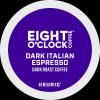 imageEight OClock Coffee Hazelnut Keurig SingleServe KCup Pods Medium Roast Coffee 96 CountDark Italian Espresso