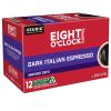 imageEight OClock Coffee Hazelnut Keurig SingleServe KCup Pods Medium Roast Coffee 96 CountDark Italian Espresso
