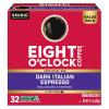 imageEight OClock Coffee Hazelnut Keurig SingleServe KCup Pods Medium Roast Coffee 96 CountDark Italian Espresso