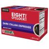 imageEight OClock Coffee Hazelnut Keurig SingleServe KCup Pods Medium Roast Coffee 96 CountDark Italian Espresso
