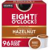 imageEight OClock Coffee Hazelnut Keurig SingleServe KCup Pods Medium Roast Coffee 96 CountHazelnut
