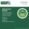 imageGreen Mountain Coffee Roasters Breakfast Blend Keurig Single Serve KCup Pods Light Roast Coffee 60 Count 6 Packs of 10Breakfast Blend
