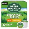 imageGreen Mountain Coffee Roasters Breakfast Blend Keurig Single Serve KCup Pods Light Roast Coffee 60 Count 6 Packs of 10Decaf Breakfast Blend