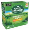 imageGreen Mountain Coffee Roasters Breakfast Blend Keurig Single Serve KCup Pods Light Roast Coffee 60 Count 6 Packs of 10Decaf Breakfast Blend