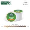 imageGreen Mountain Coffee Roasters Breakfast Blend Keurig Single Serve KCup Pods Light Roast Coffee 60 Count 6 Packs of 10Decaf Breakfast Blend