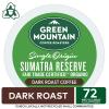 imageGreen Mountain Coffee Roasters Dark Magic Keurig Single Serve KCup Pods Dark Roast Coffee 60 Count 6 Packs of 10Sumatra Reserve
