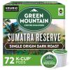 imageGreen Mountain Coffee Roasters Dark Magic Keurig Single Serve KCup Pods Dark Roast Coffee 60 Count 6 Packs of 10Sumatra Reserve