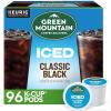 imageGreen Mountain Coffee Roasters ICED Classic Black Single Serve Keurig KCup Pods Medium Roast Iced Coffee 96 CountBlack